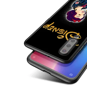 Punk princess disney A Xiaomi Mi 11azt 11 10T 10 9T 9 A3 8 Lite CC9 SE Note10 Lite Ultra Pro Fekete Puha Telefon Esetében