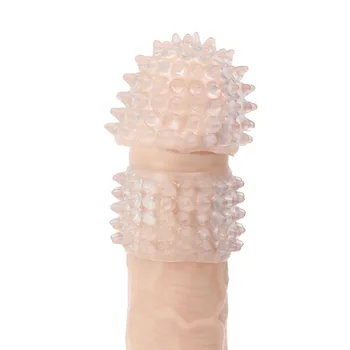 Sün pénisz hosszabbító meghatározott újrahasználható gumi szilikon makk köröm pénisz bővítés pénisz erekció gyűrű férfi játék