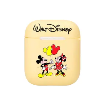 2021 Disney Mickey Egér Szilikon Tok Apple Airpods 1/2 Fedezze Védő Fülhallgató Esetben Fejhallgató Esetekben Védő A Appl