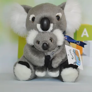 Nagy plüss koala játékszer magas minőségű koala anya&baby doll ajándék körülbelül 33 cm