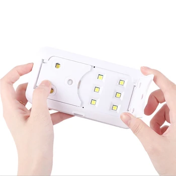 Új Hordozható Usb Interfész mini Körömlakk szárító Támogatás AAA Baterry Körömlakk Szárító Gyógyító Uv LED lámpa Otthoni Használatra Manikűr Szerszámok