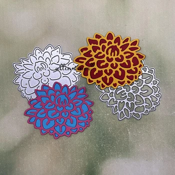 Virág dekoráció fémforgácsolási Meghal Stencil Meghalni Vágott DIY Scrapbooking Album Papír Kártya Dombornyomás