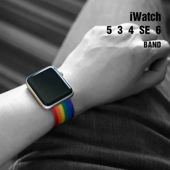 Nylon Heveder Apple nézni zenekar 44mm 40mm 42mm 38mm iWatch 3 4 5 6 7se zenekar 45 mm sport hurok smartwatch wristbandbelt karkötő