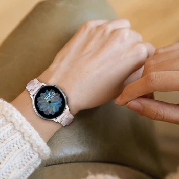 Gyanta óraszíj Samsung Galaxy Óra 4 40 44mm Watch4 klasszikus 42 46mm Smartband öv, karkötő watchband Csere correa