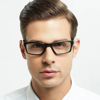 ELECCION Márka TR90 Tér Szemüveget Keret Férfiak Rövidlátás Optikai Szemüveg Keret, Férfi, Világos, Átlátható Szemüveg