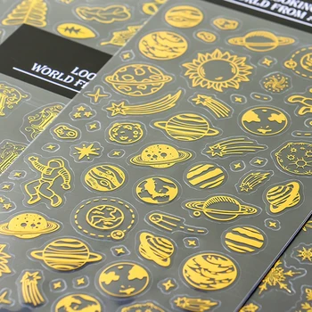 Aranyos Arany Matrica Hópehely Csillagos Tizenkét Csillagkép DIY Napló Scrapbooking Dekoráció Címke Tervező Matricák