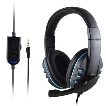 Gaming Headset Sztereó Surround Fejhallgató-3,5 mm-es Vezetékes Mikrofon, A PS4 Laptop Xbox Gamer Fejhallgató