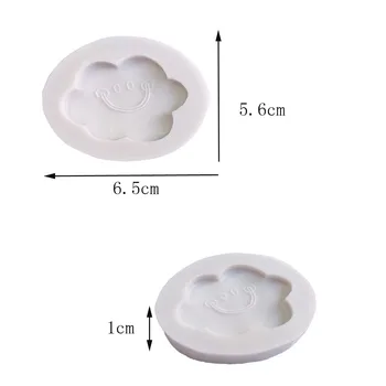 3D-s Cloud Szivárvány Szilikon forma Fondant Torta Díszítő Eszköz Csokoládé Öntőforma Puha Kerámia Candy Penész