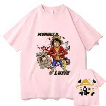 Egy Darab T-shirt Férfi Monkey D. Luffy Grafika Nyomtatás Tshirt Japán Új Anime Tee Rövid Ujjú Férfi Női Divat Minden mérkőzés Póló