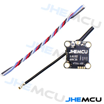 JHEMCU 16X16mm VTX16-400 5.8 G 40CH PitMode 25mW 100 mw 200mW 300mW 400mW Állítható VTX, hogy az RC FPV Racing Freestyle Micro Drónok