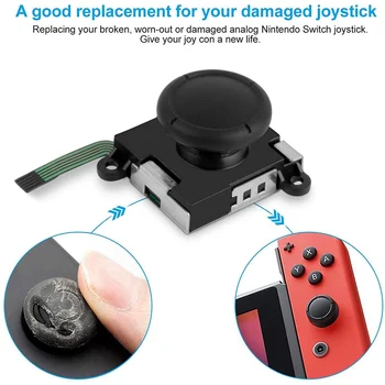 Csere Joystick 3D-s Analóg Hüvelykujj a Botot Nintendo Kapcsoló/Joy-Con Vezérlő Lock Csatok Thumbstick Caps Szerszám Készletek