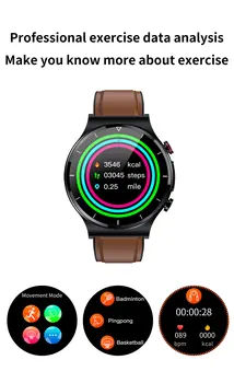 2022 E88 Új Intelligens Karóra Férfiaknak Vízálló Sport Fitness Tracker Idő Kijelző, Bluetooth Hívás Smartwatch Android IOS Ajándék Fiú