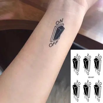 Vízálló Ideiglenes Tetoválás Matricák Kapcsoló On Off hamis Tatto Geometriai állat Flash Tetoválás Kezed Lábad Lány, Nők, Férfiak