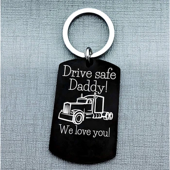 Ajándék Kamion Sofőr Apa, Meghajtó Biztonságos Apu, Kamionos kulcstartó, Ajándék Apa,apák Napi Ajándék