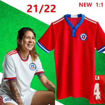Chile RÁADÁSUL DIAZ Foci mez 2021 22 Haza Piros távol shirt A. VIDAL VALDIVIA ALEXIS Vidal VARGAS MEDEL Mérkőzés képzés egységes