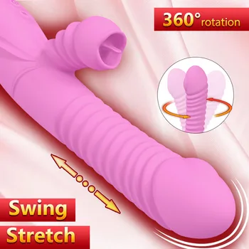 Nyalogatja Vibrátor, orális szex Klitorisz Stimulátor Hüvelyi Masszírozó Vibrátor Vibrátor Újratölthető 12 Módok Termék Szexuális Játékszerek Nőknek