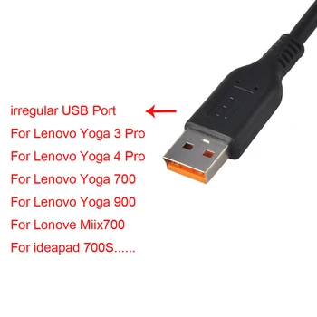 1DB USB Kábel, HÁLÓZATI Tápegység Adapter Töltő Töltő Kábel a Lenovo Yoga3 Pro Jóga 3 Pro Jóga 4 Pro Jóga 700 900 700 miix