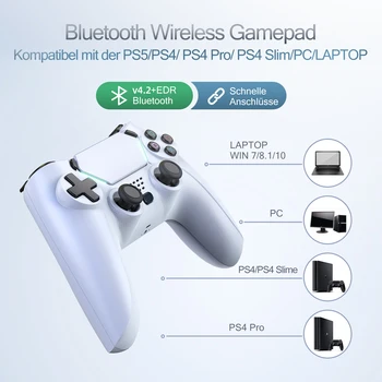 KOMODO Bluetooth Vezeték nélküli Gamepad A PS5/PS4/Vékony/Pro Vezérlő Kettős Vibráció Játékokat Irányítani A Sony PC PlayStation5