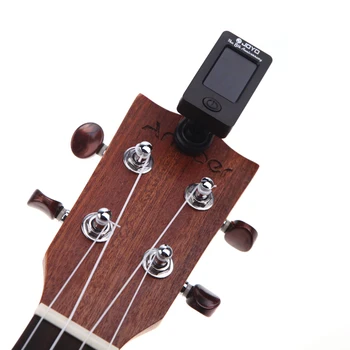 Gitár Hangoló, Bass Gitár, Ukulele Hegedű Közös Tuner csíptetős LCD-Képernyő 360 Forgatható Pontos, Gyors Tuning Guitarra