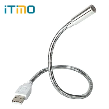 ITimo USB asztali LED Fény Rugalmas Szuper Fényes Olvasó Lámpa Laptop Notebook Hordozható Zseblámpa Zseblámpa Mini asztali Lámpát