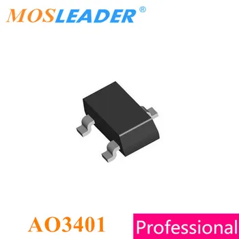 Mosleader AO3401 SOT23 3000PCS AO3401A P-Csatornás 2.5 EGY 15V 4A 30V Kínában Készült kiváló minőségű