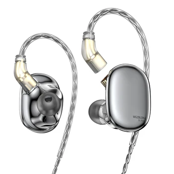 T Max Kettős Dinamikus Vezető Fejhallgató 2Pin0.78mm In-Ear Monitor Zene Sport Headset Fülhallgató WGZBLON BL-MAX BL03 Fülhallgató