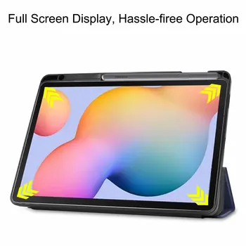 Tablet Esetében tolltartó az érdekesség Samsung Galaxy Tab S6 Lite 10.4 hüvelyk 2020 SM-P610 SM-P615 Ütésálló Esetben+Film+Toll