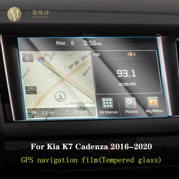 A Kia K7 Kadencia 2016-2020 Belső Tartozékok Autós GPS navigáció film LCD kijelző Edzett üveg Kijelző védő 8 Inch