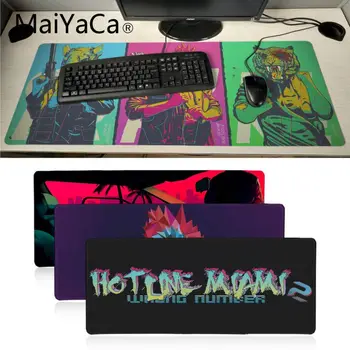 Maiyaca Hotline Miami játék egér pad játékos játszani szőnyeg Laptop PC játék Mat 700*300 mm-es Nagy egér pad Sebesség Billentyűzet, Egér, mat