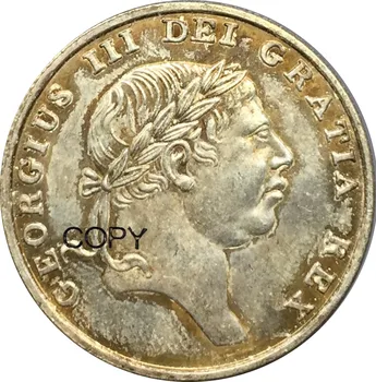 Egyesült Királyság 1 Shilling 6 Penny 1813 George III Bank of England Token Bevonatú Ezüst Példány Érme, Sima Edge