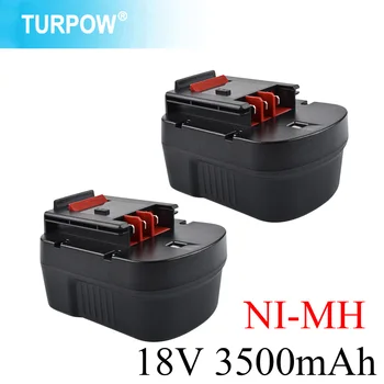 Turpow Csere 18V 3500mAh Akkumulátor NI-MH a BLACK & DECKER LB20 LBX20 LBXR20 Szerszám Csere Akkumulátor 3.5 18 V Á