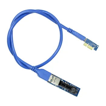 PCI-E 1X, hogy X1 Bővítő Adapter USB 3.0 Kábel SATA PCI Express Power adapter PC Alaplap PCIE X1 Slot Kelő Add hozzá A Lapot