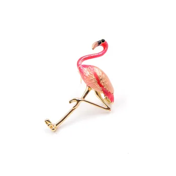 CINDY XIANG Aranyos Zománc Flamingo Bross Unisex Nők, mind a Férfiak Melltű Madár, Állat Broches Divat, Ruha, Kabát, Tartozékok