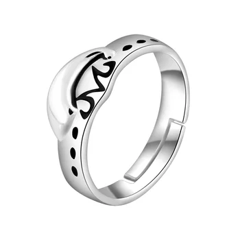DragonBall Z Majin Buu 925 Sterling Ezüst Gyűrű, A Nők, Férfiak Cosplay Ékszer Állítható Ujj Gyűrű Kellékek Szülinapi Xmas Ajándékok