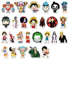 50PCS Bandai One Piece Anime Matrica Poggyász Gördeszka, Telefon, Notebook Gitár Matrica DIY Vízálló Matrica Karácsonyi Ajándék
