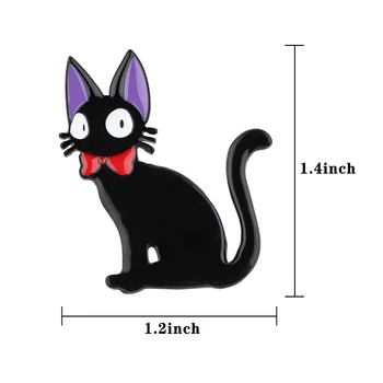 DZ2533 Anime Fekete macska Aranyos Zománc Csapok a Ruhát Jelvények a Hátizsák Kitűző Dekoráció, Ékszerek, Kiegészítők, Ünnep, Ajándék
