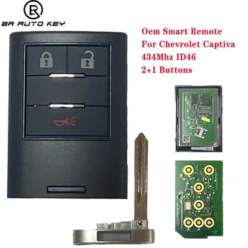 OEM 3 Gombot a Smart Remote távirányító A Chevrolet Captiva Távoli 2013-2016 Valódi 434mhz PCF7952 Chip FCCID 95372090