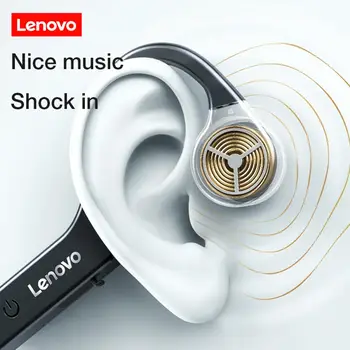 Lenovo X4 Csontvezetéses Bluetooth Fülhallgató Nyakán Lóg Sport Futó Vízálló Vezeték Nélküli Fülhallgató Touch Control Zenét Fülhallgató