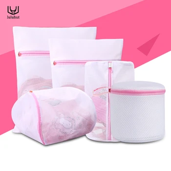 Luluhut mosoda táskák mosógépek nylon háló kosárban a ruhák melltartó, zokni összecsukható védi a csomagot