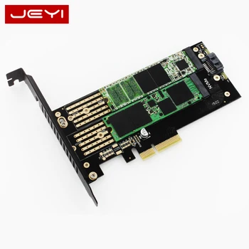 JEYI SK6 Szerver M. 2 NVMe SSD NGFF, HOGY PCIE X4 adapter M Gomb B Gomb kettős hozzá a kártya Suppor PCI Express3.0 2230-22110 Minden m Méretben.2