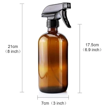 E65F 2db 250ml Üres Poharat Permetező Üveget, Újratölthető Tartály Illóolajok Tisztítás Termékek Aromaterápiás