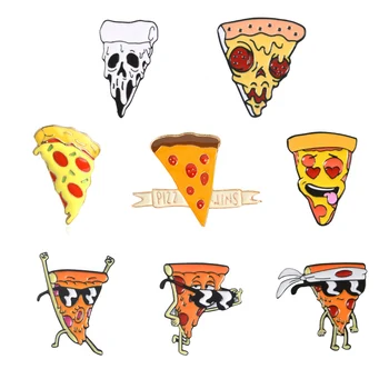 PIZZA NYER jó design Jelvények Bross Pizza sorozat Szép Farmer Zománc hajtóka csapok fesztivál Ajándékok gyerekeknek Ékszer nagykereskedelem