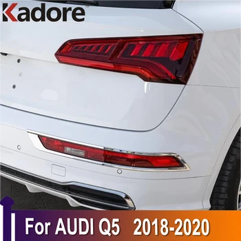 Az Audi Q5 2018 2019 2020-Ig, Króm Hátsó Fényvisszaverő Ködlámpa Lámpa Borító Matrica Dekoráció Trim Tartozékok