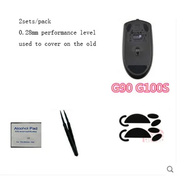 2sets/csomag Eredeti Hotline Játékok 0.28 mm teljesítmény egér láb a Logitech G90 G100S mousepad egér glide Gaming mousepad