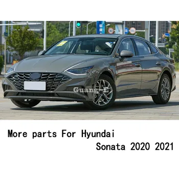 Autó Stílus Fedezze a Test Elülső Nyílás Keret Rendszám Trim Racing Rács Grill Rács Csuklyát Panel Hyundai Sonata 10 DN8 2020 2021