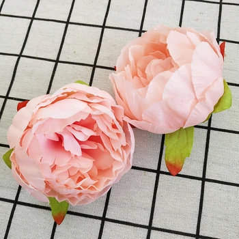 10db Nagy Szimuláció Core pünkösdi Rózsa Virág Fejét Selyem Virág DIY Esküvői Virág Fal Háttér Dekoráció, Selyem Rózsa