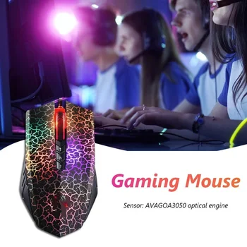 USB-s Optikai Gaming Mouse A Véres A70 A90 4000DPI Színes Fény, Vezetékes Gaming Egerek Profi Játékos Mouce PC Laptop