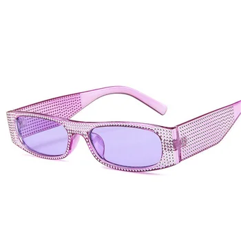 Kis Négyzet Napszemüveg Nők Gyémánt Utánzat napszemüvegek Retro Kereszt Divat Napszemüvegek UV400