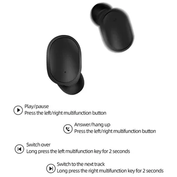 A6S 5.0 TWS Bluetooth Fülhallgató Vezeték nélküli sprot Fejhallgató Sztereó Headset Mini Fülhallgató, a Xiaomi iPhone Huawei Samsung