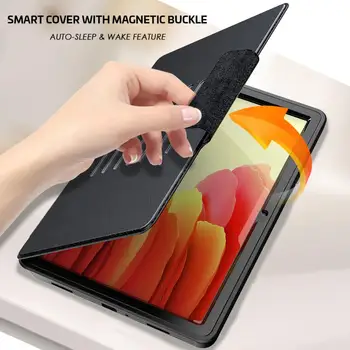 Smart Cover Bőr Flip tok Samsung Galaxy Tab A7 10.4 2020 SM T505 T500-Ügy